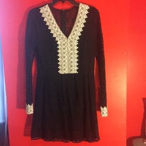 Black & White lace dress